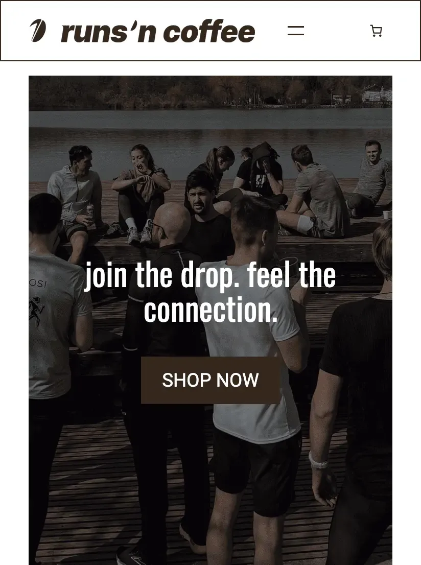 runs'n coffee website